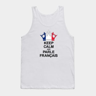 Keep Calm And Parle Français (France) Tank Top